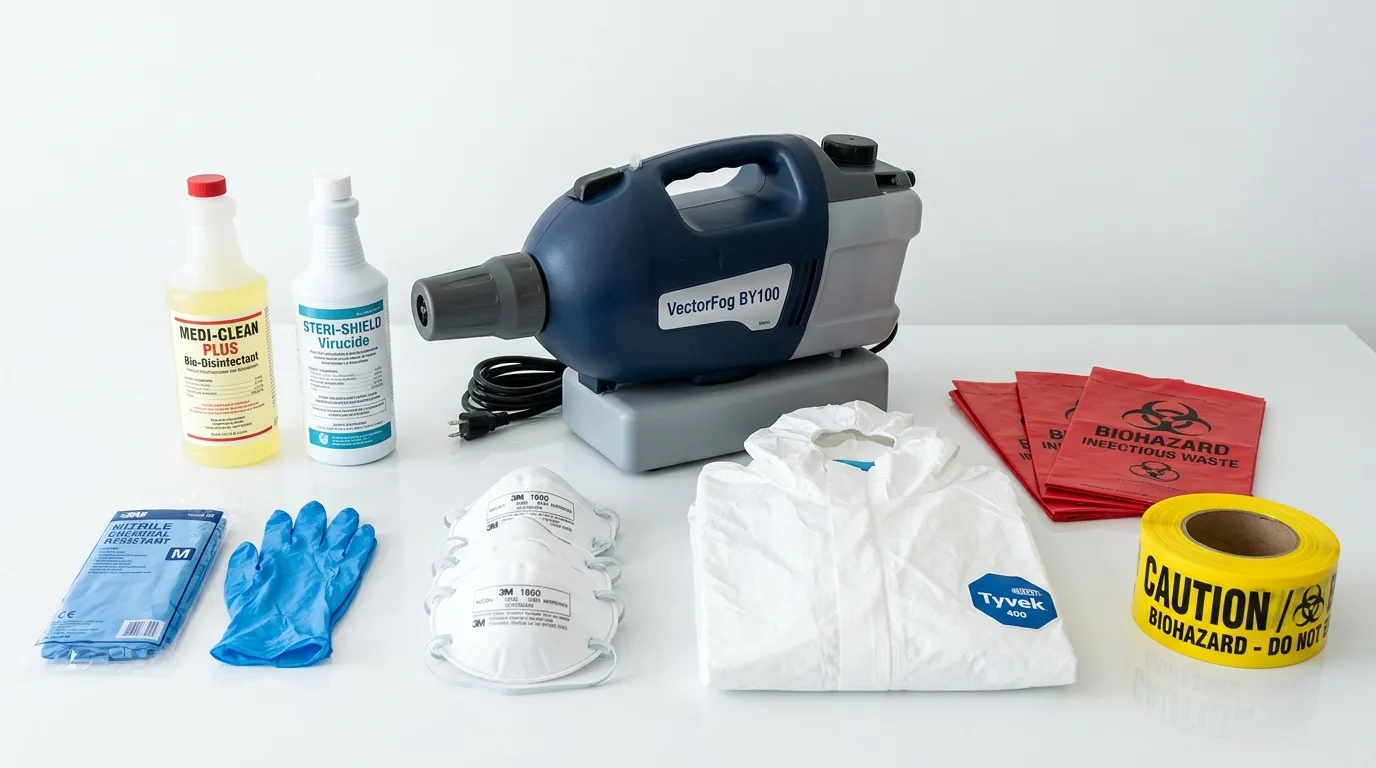 Professional biohazard remediation crew working in Berkley